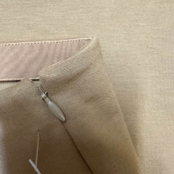 EVERLANE DREAM PANT KICK FLARE TOASTED COCONUT TAN CAMEL ANKLE PINTUCK SEAM PANT - Picture 15 of 16